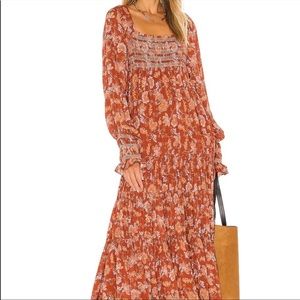 Free people sweet escape maxi dress in mocha